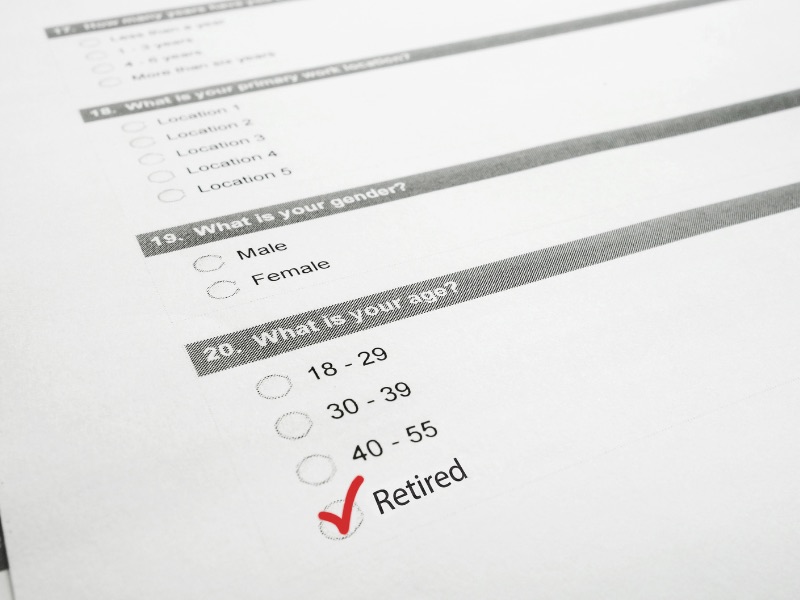 photo of printed survey. workplace survey post